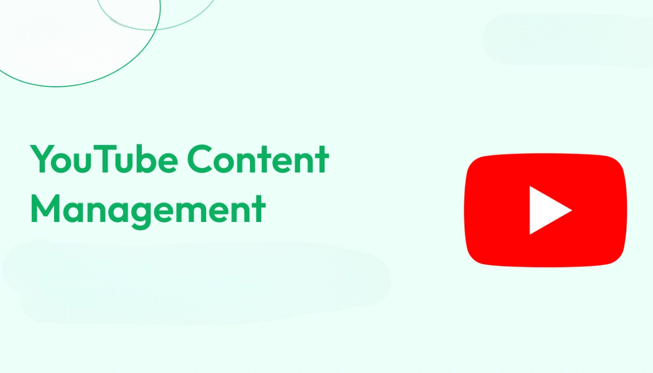 YouTube Content Management